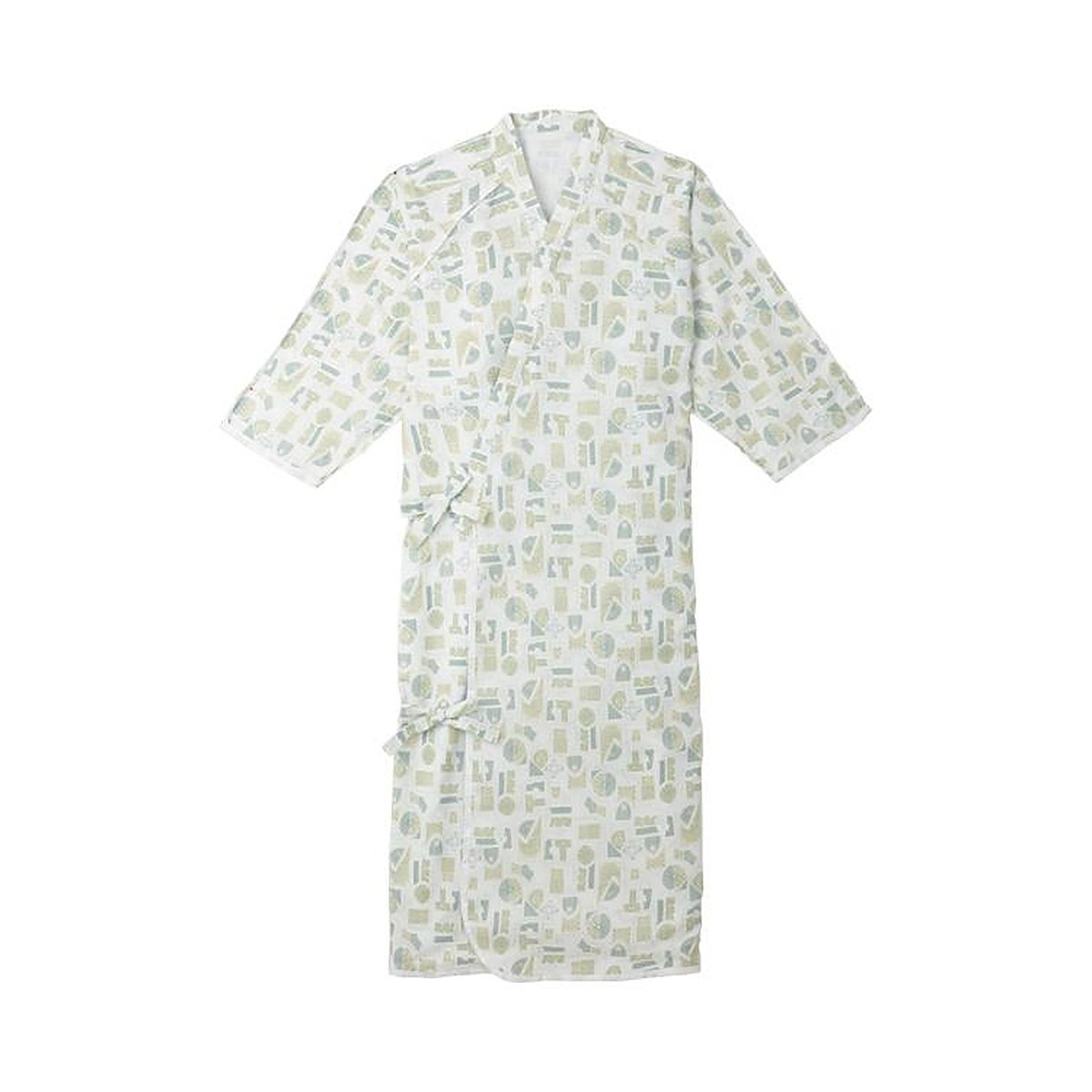 介護ねまき ねまき ケアねまき / 5074 L モスグリーン